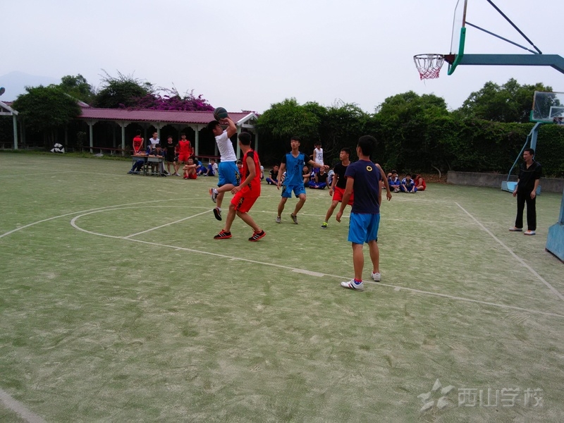 西山职业技术学校五一技能周举办三人制篮球比赛