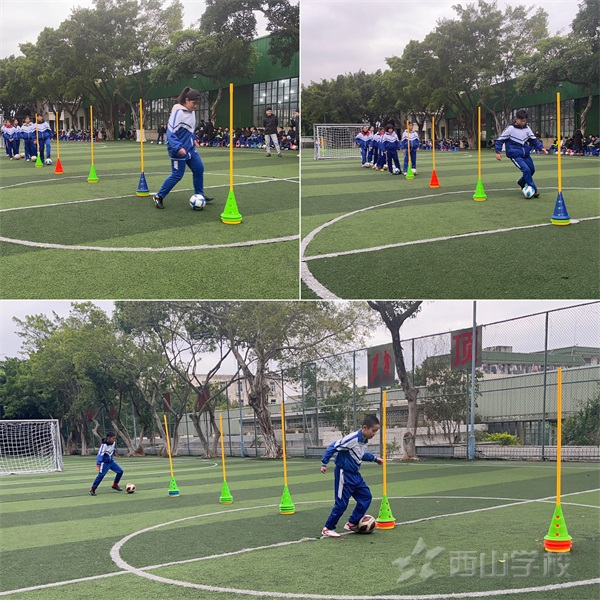福清西山學校小學部舉行2021——2022學年第一學期期末武術、足球考核